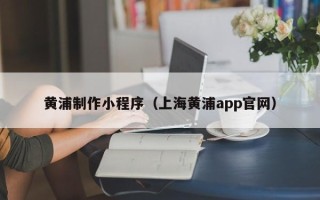 日照黄浦制作小程序（上海黄浦app官网）